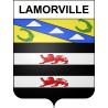 Lamorville 55 ville sticker blason écusson autocollant adhésif