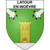 Latour-en-Woëvre 55 ville sticker blason écusson autocollant adhésif