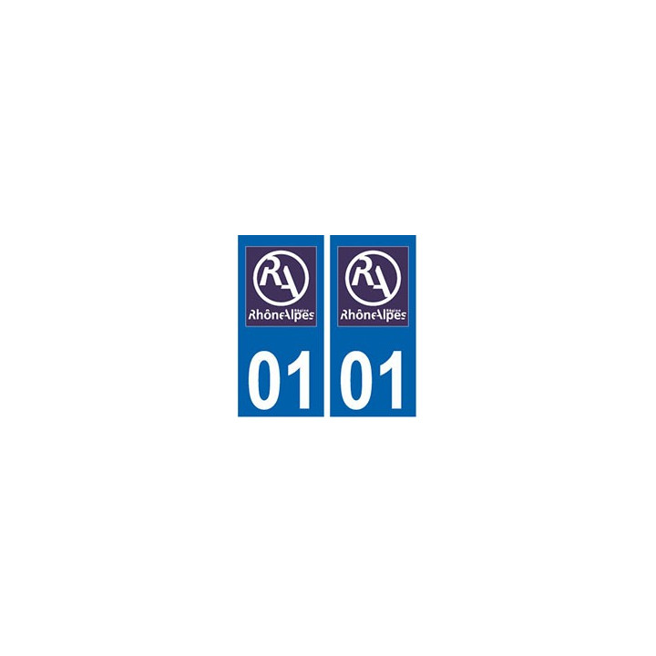 01 Ain autocollant plaque