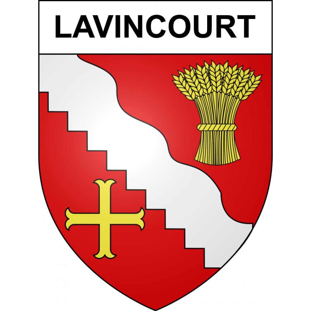 Pegatinas escudo de armas de Lavincourt adhesivo de la etiqueta engomada