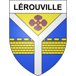 Pegatinas escudo de armas de Lérouville adhesivo de la etiqueta engomada