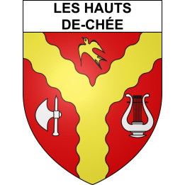 Les Hauts-de-Chée Sticker wappen, gelsenkirchen, augsburg, klebender aufkleber