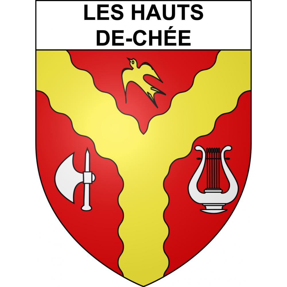 Les Hauts-de-Chée Sticker wappen, gelsenkirchen, augsburg, klebender aufkleber