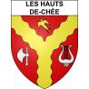 Les Hauts-de-Chée Sticker wappen, gelsenkirchen, augsburg, klebender aufkleber