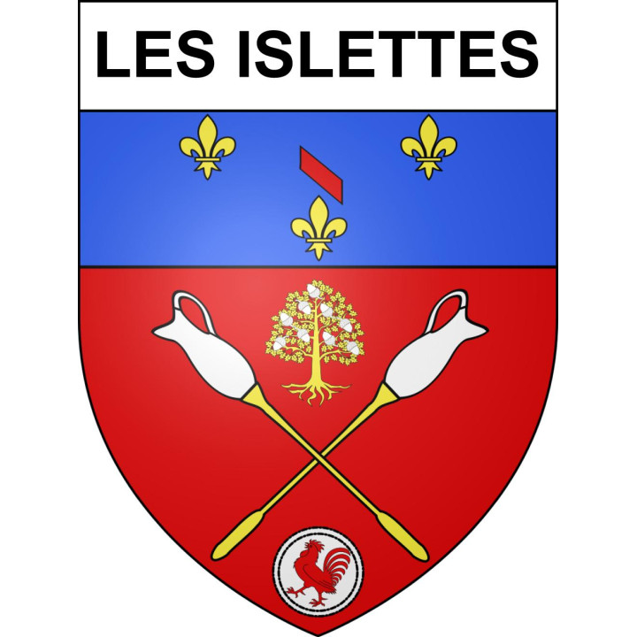 Stickers coat of arms Les Islettes adhesive sticker