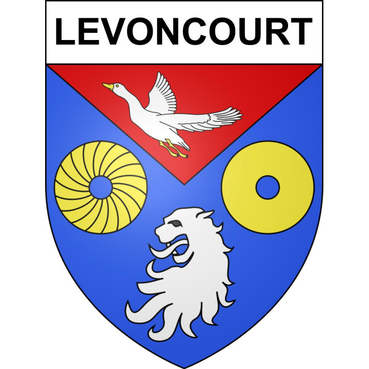 Stickers coat of arms Levoncourt adhesive sticker