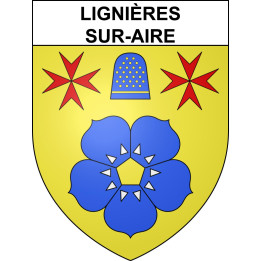 Stickers coat of arms Lignières-sur-Aire adhesive sticker