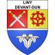 Liny-devant-Dun Sticker wappen, gelsenkirchen, augsburg, klebender aufkleber