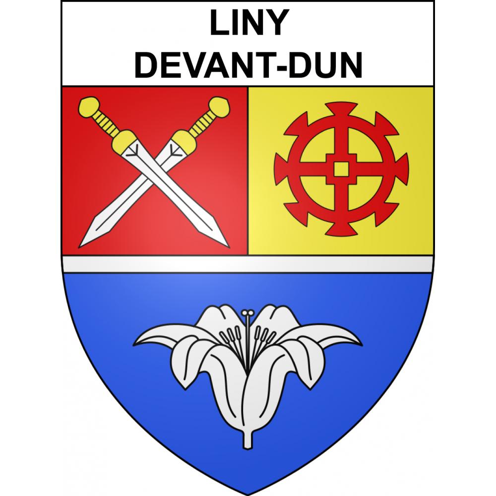 Liny-devant-Dun Sticker wappen, gelsenkirchen, augsburg, klebender aufkleber