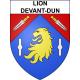 Lion-devant-Dun 55 ville sticker blason écusson autocollant adhésif