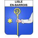 Lisle-en-Barrois 55 ville sticker blason écusson autocollant adhésif