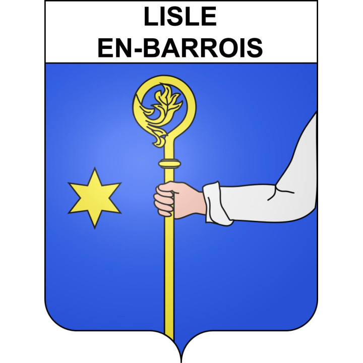Lisle-en-Barrois 55 ville sticker blason écusson autocollant adhésif