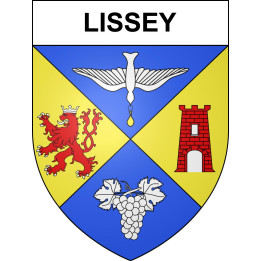 Pegatinas escudo de armas de Lissey adhesivo de la etiqueta engomada