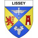 Pegatinas escudo de armas de Lissey adhesivo de la etiqueta engomada