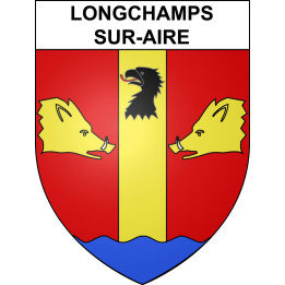 Longchamps-sur-Aire 55 ville sticker blason écusson autocollant adhésif