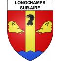 Longchamps-sur-Aire 55 ville sticker blason écusson autocollant adhésif