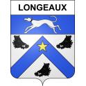 Longeaux Sticker wappen, gelsenkirchen, augsburg, klebender aufkleber