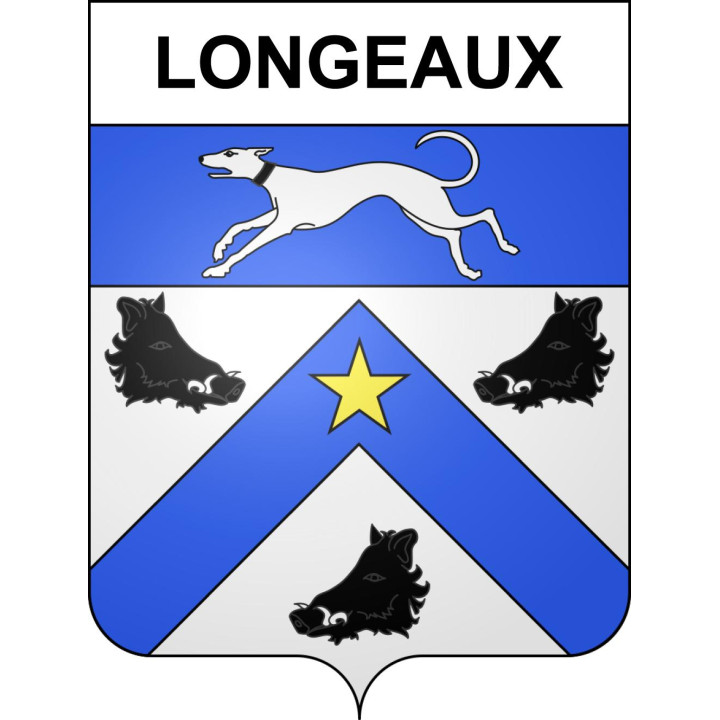 Longeaux 55 ville sticker blason écusson autocollant adhésif