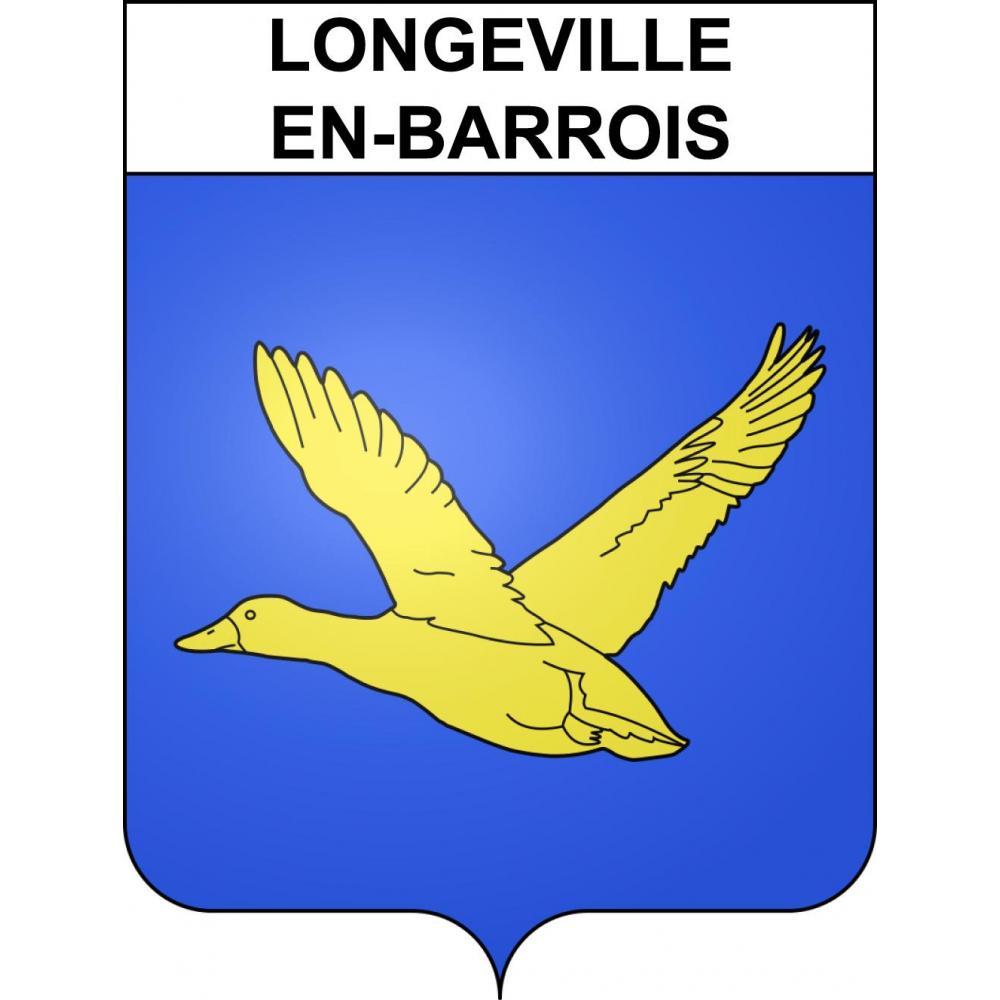 Longeville-en-Barrois 55 ville sticker blason écusson autocollant adhésif