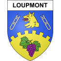 Loupmont 55 ville sticker blason écusson autocollant adhésif