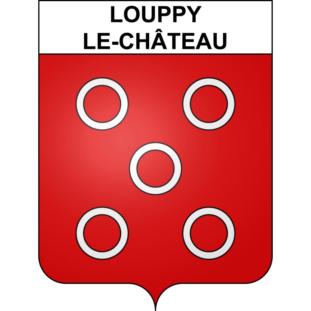 Louppy-le-Château 55 ville sticker blason écusson autocollant adhésif