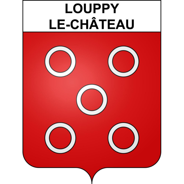 Louppy-le-Château Sticker wappen, gelsenkirchen, augsburg, klebender aufkleber