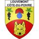 Stickers coat of arms Louvemont-Côte-du-Poivre adhesive sticker