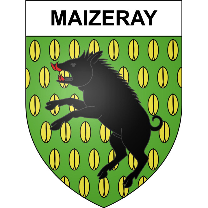 Maizeray 55 ville sticker blason écusson autocollant adhésif