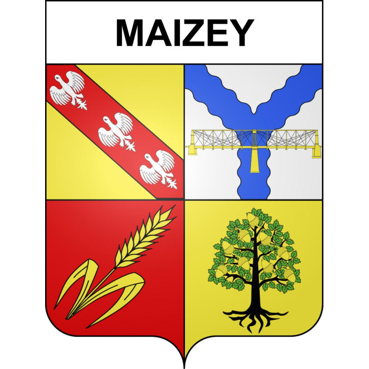 Maizey 55 ville sticker blason écusson autocollant adhésif