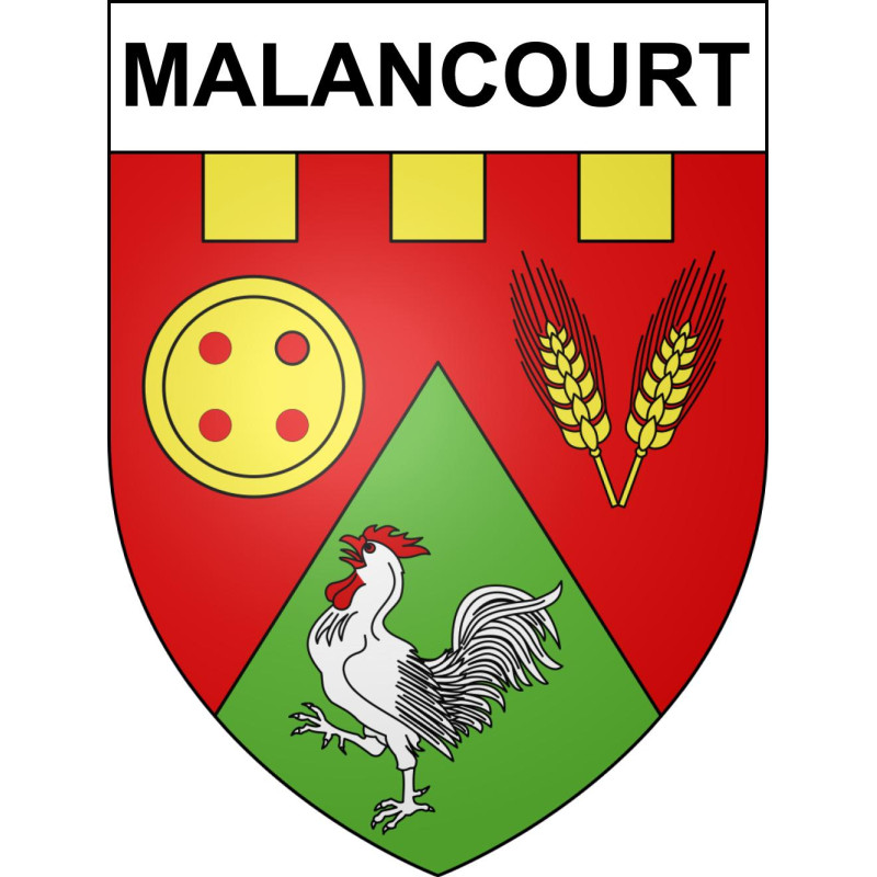 Adesivi stemma Malancourt adesivo
