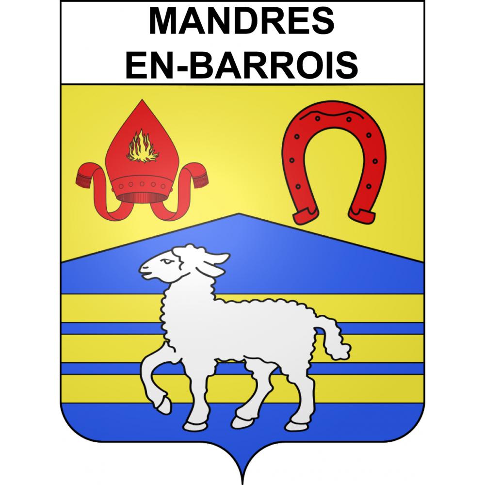 Adesivi stemma Mandres-en-Barrois adesivo