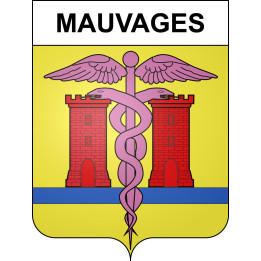 Stickers coat of arms Mauvages adhesive sticker