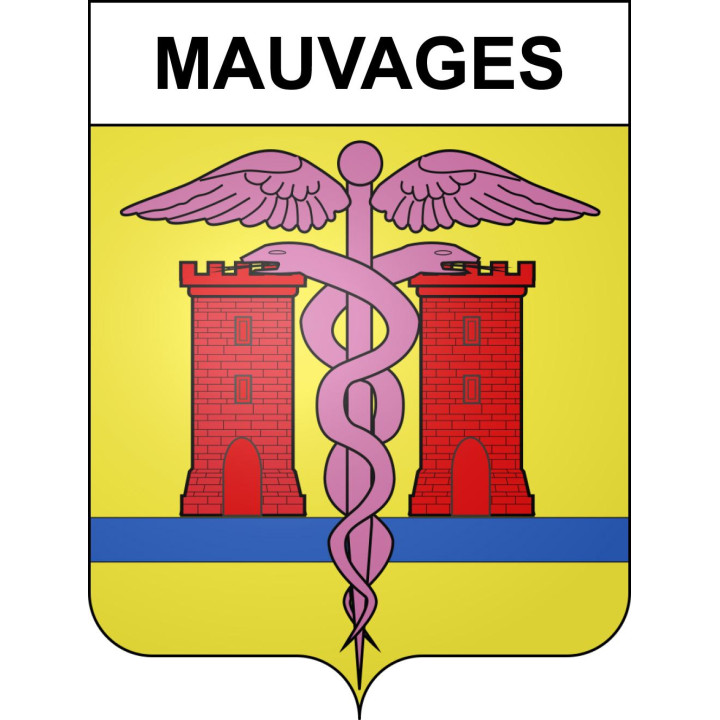 Mauvages Sticker wappen, gelsenkirchen, augsburg, klebender aufkleber