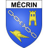 Pegatinas escudo de armas de Mécrin adhesivo de la etiqueta engomada