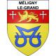 Méligny-le-Grand 55 ville sticker blason écusson autocollant adhésif
