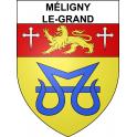 Méligny-le-Grand 55 ville sticker blason écusson autocollant adhésif