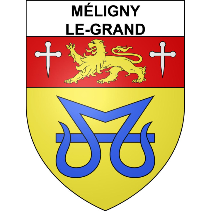 Méligny-le-Grand Sticker wappen, gelsenkirchen, augsburg, klebender aufkleber