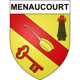 Stickers coat of arms Menaucourt adhesive sticker