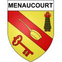 Menaucourt 55 ville sticker blason écusson autocollant adhésif
