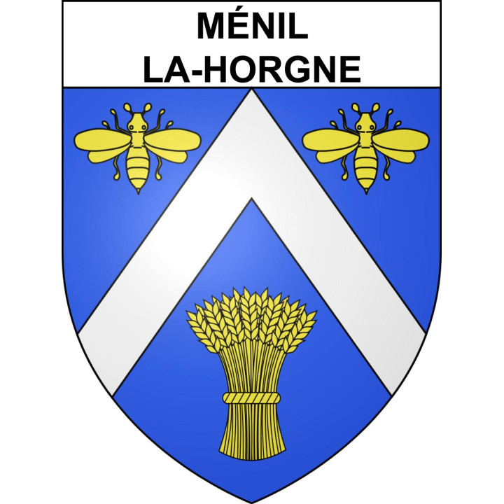 Ménil-la-Horgne Sticker wappen, gelsenkirchen, augsburg, klebender aufkleber