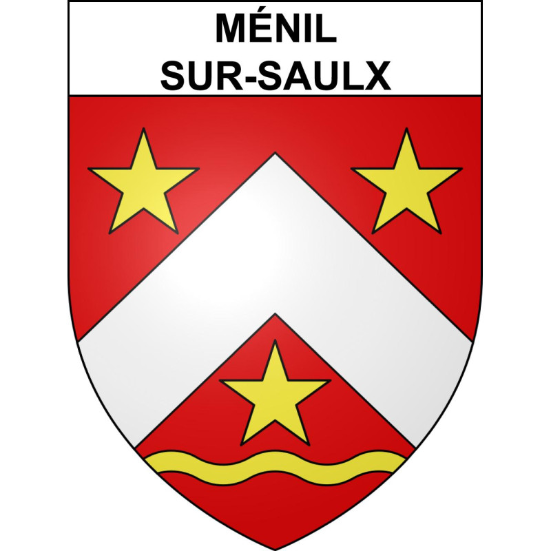 Stickers coat of arms Ménil-sur-Saulx adhesive sticker