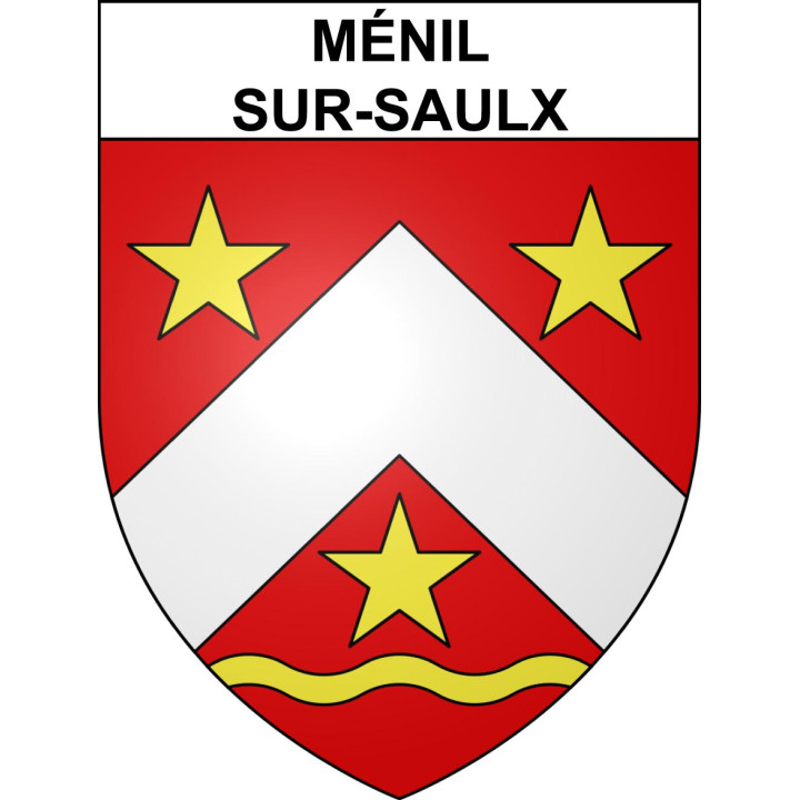 Ménil-sur-Saulx 55 ville sticker blason écusson autocollant adhésif