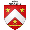 Pegatinas escudo de armas de Ménil-sur-Saulx adhesivo de la etiqueta engomada