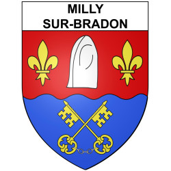 Adesivi stemma Milly-sur-Bradon adesivo