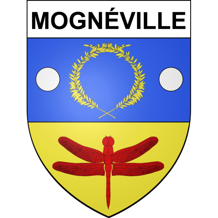 Mognéville 55 ville sticker blason écusson autocollant adhésif