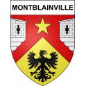 Montblainville 55 ville sticker blason écusson autocollant adhésif