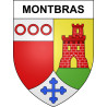 Montbras 55 ville sticker blason écusson autocollant adhésif