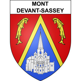Stickers coat of arms Mont-devant-Sassey adhesive sticker