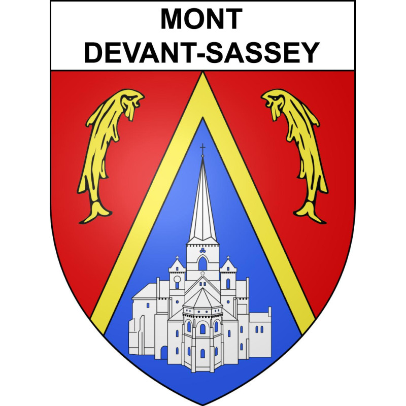 Mont-devant-Sassey 55 ville sticker blason écusson autocollant adhésif