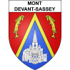 Mont-devant-Sassey 55 ville sticker blason écusson autocollant adhésif